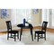 International Concepts 42 in. Solid Wood Round Dual Drop Leaf Dining Table with 2 Chairs in Black K46-42DL-C10-2 - alternate 6
